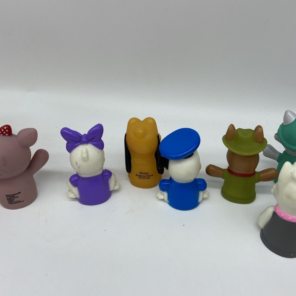 15pc Finger Puppet Lot Bluey Disney Donald Pluto Paw Patrol Baby Shark Animals - Picture 9 of 11